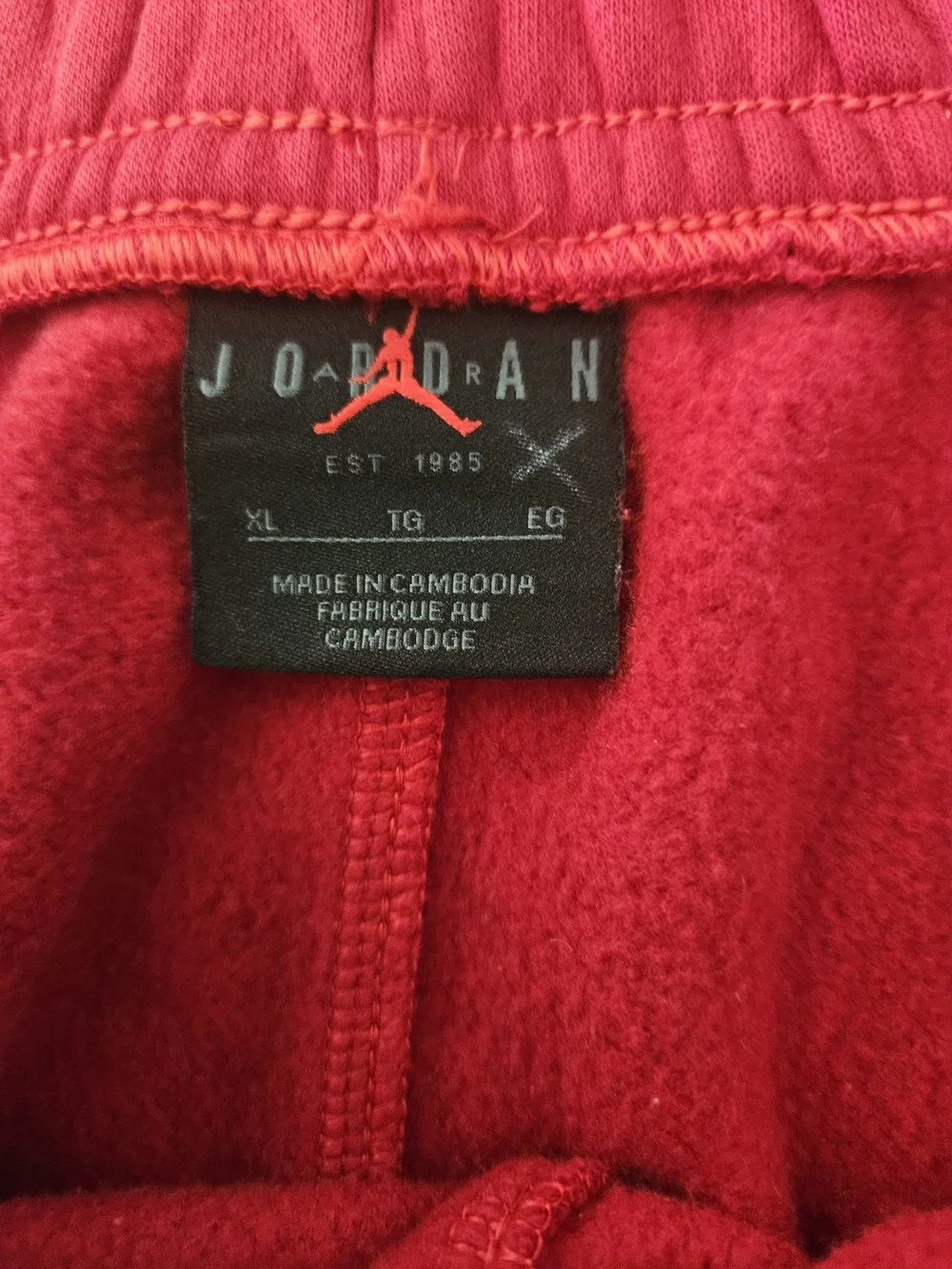 Jordan Red Jumpman Sweatpants‎